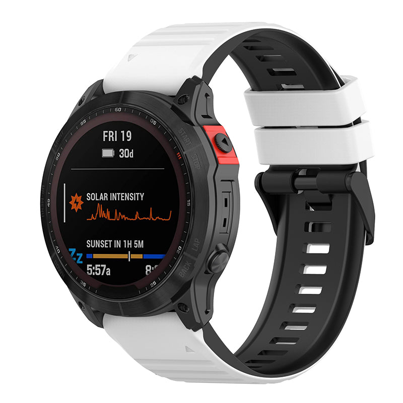 For Garmin Fenix 7 6 5 Amazfit Falcon Silicone Watch Band 22mm Dual Color Adjustable Smart Watch Strap Replacement For Garmin Fenix 7 6 5 Amazfit Falcon Silicone Watch Band 22mm Dual Color Adjustable Smart Watch Strap Replacement